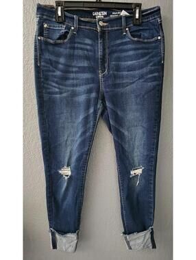 Denizen From Levi's Denim Jegging Crop High-Rise Pants Size 15 - W32 Jr Blue